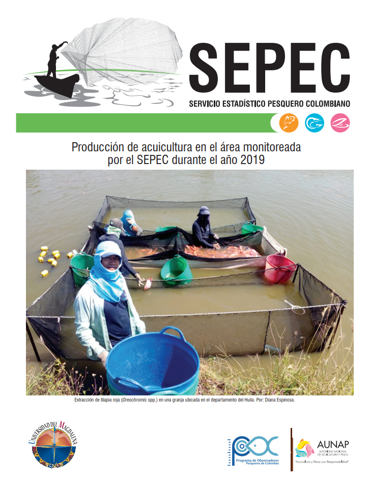 Producción de Acuicultura en el área monitoreada