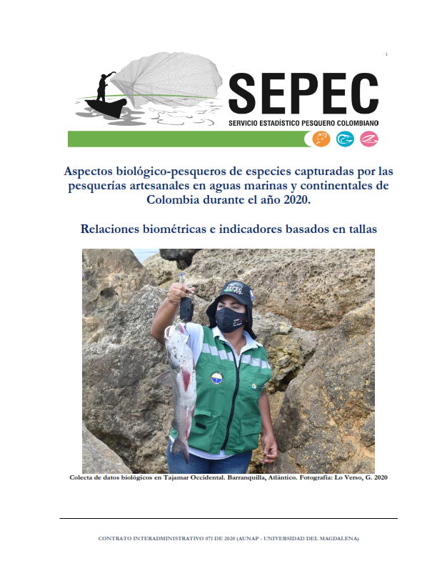 Aspectos biológico-pesqueros de especies capturadas por las pesquerías artesanales de Colombia